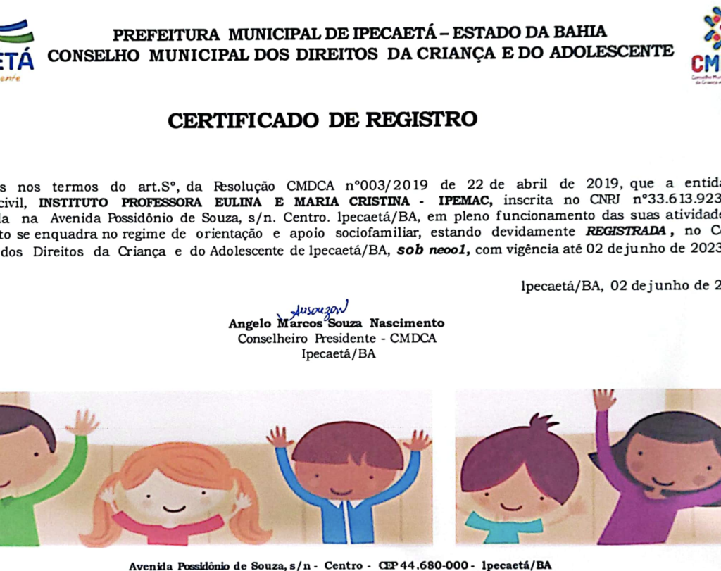 Certificado de registro